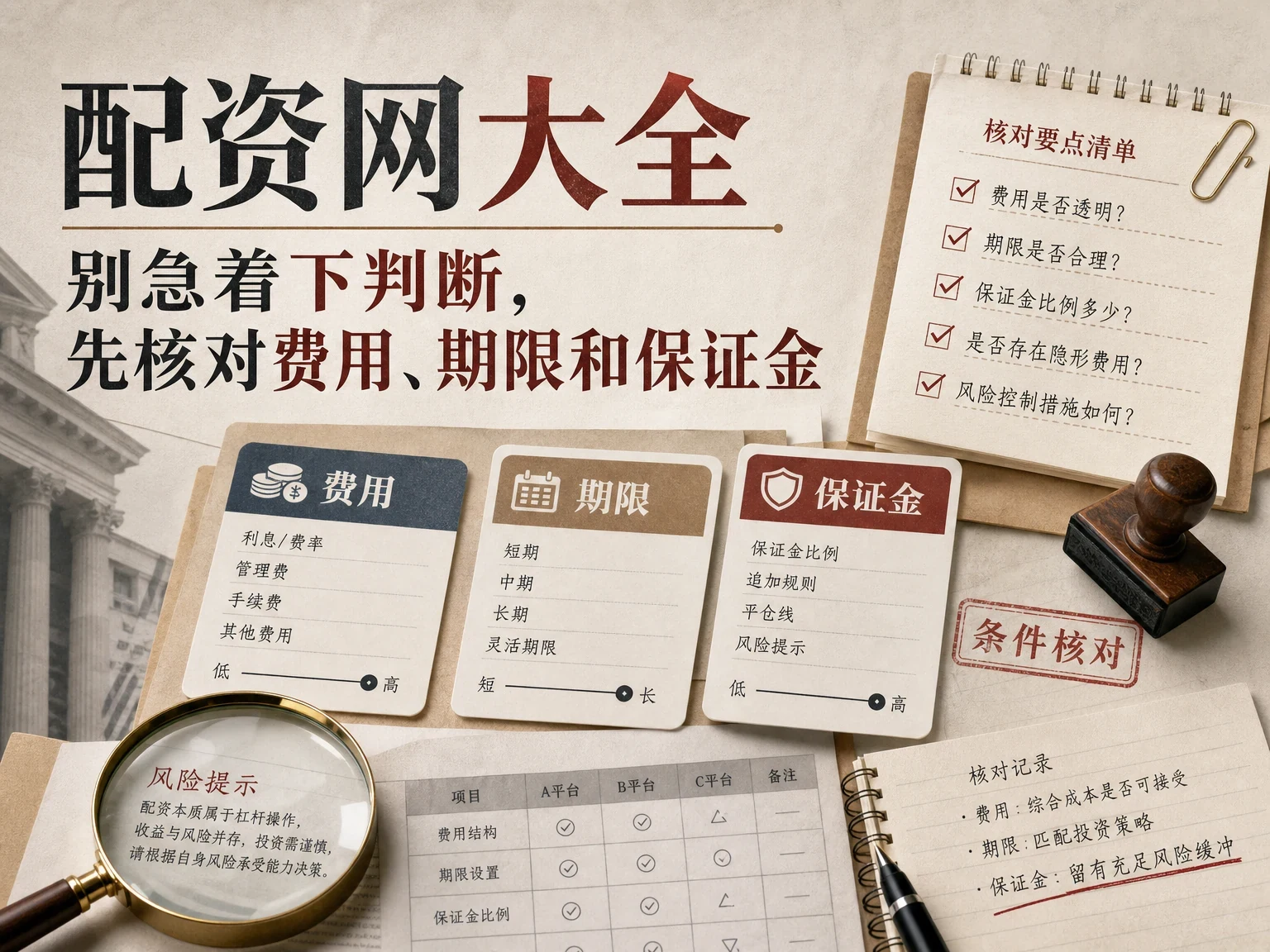 配资网大全别急着下判断,先核对费用、期限和保证金 插图